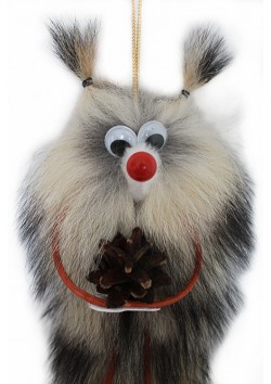 Меховая игрушка "Белка"