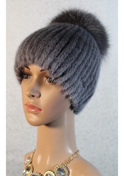 Меховая шапка "Фонарик"