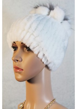 Шапочка "Конфетти" ярко- белая