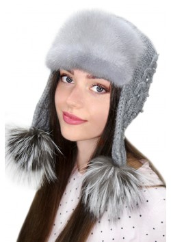 Шапка-ушанка "Тейла"