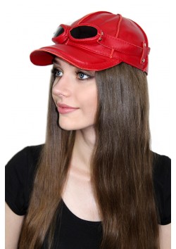 Кожаная кепка "Ясинта"