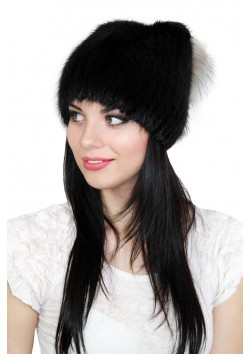 Шапка с хвостиком "Настя"