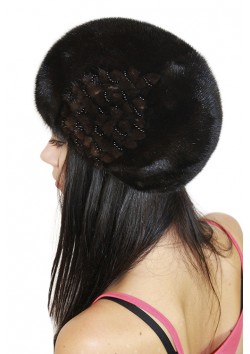 Норковый берет "Илона"