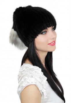 Меховая шапка "Косынка"