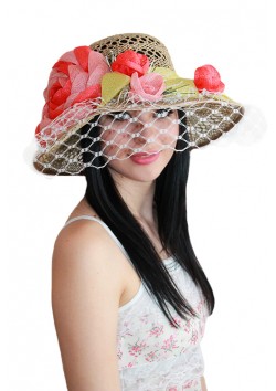 Шляпа с вуалью "Магнолия"
