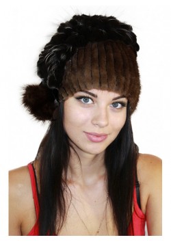 Меховая шапка "Виноград" 