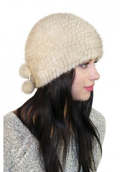 Шапка Обвязка беж