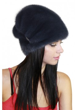 Меховая шапка "Розочка"