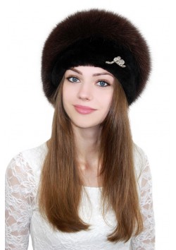 Шапка "Орбита" песцовая
