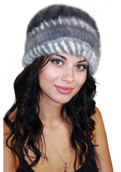 Вязаная норка "Снежинка"